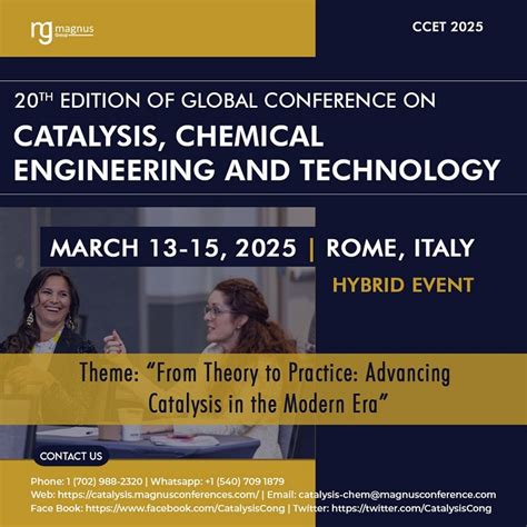 20th Edition of the Global Conference on Catalysis, Chemical Eng, NH ...