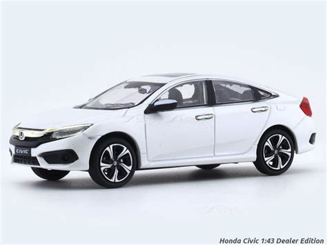 Honda Civic white 1:43 Dealer Edition diecast scale model car ...