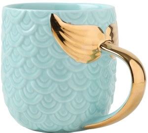 BONZEAL Mermaid Fish Tail Coffee Cup Birthday Gift for Girlfriend Wife ...