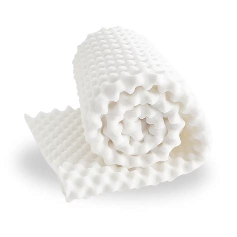 Continental Sleep, 2-inch Convoluted Foam Mattress Topper with Egg ...