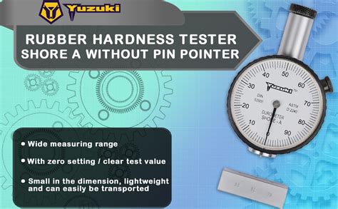 YUZUKI Shore A Rubber Hardness Tester without Pin Pointer 0-100HA with ...