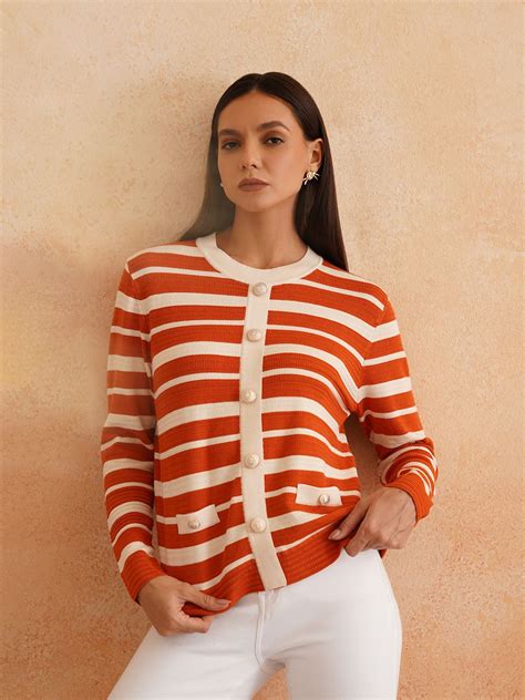 Cardigan Orange Womens Sweaters | Beatnik India