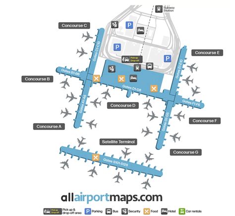 Flughafenkarte BKK - Flughafen Suvarnabhumi Terminalkarten & Navigationsführer