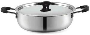 pnb kitchenmate ROMANO KARAHI CROK 25 Kadhai 25 cm diameter with Lid 3. ...