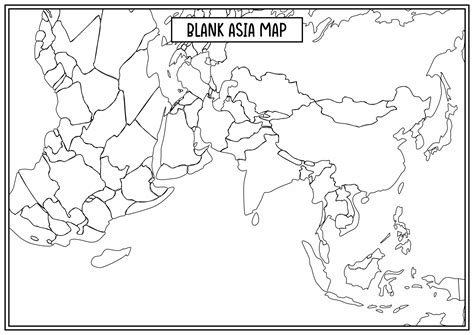 Image result for Asia Map Printable