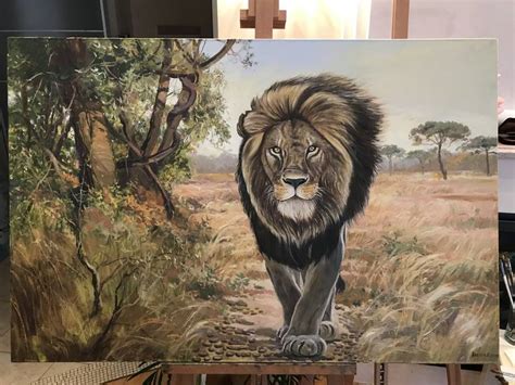 African Lion Reproduction Art 的图像结果