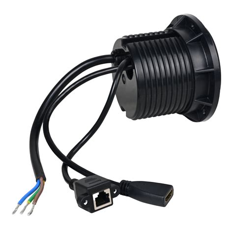 BOXNUBE Office Desk Swivel Round Grommet Socket with 6A Power, USB A,