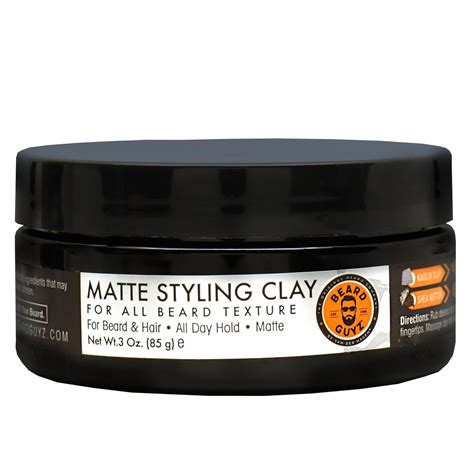 Amazon.com: Beard Guyz Matte Styling Clay – Strong‑Hold for Beard ...