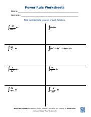 Image result for General Power Rule Integrals Sample Problems