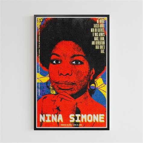 Nina Simone (11 x 17 poster print) - Color Collective Press