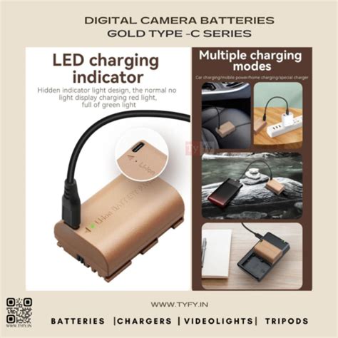 Tyfy NP FZ100 TYPE-C Gold Series Camera Batteries – Cowboy Stores