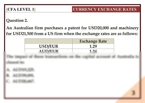 SOLUTION: Cfa level 1 currency exchange rate - Studypool