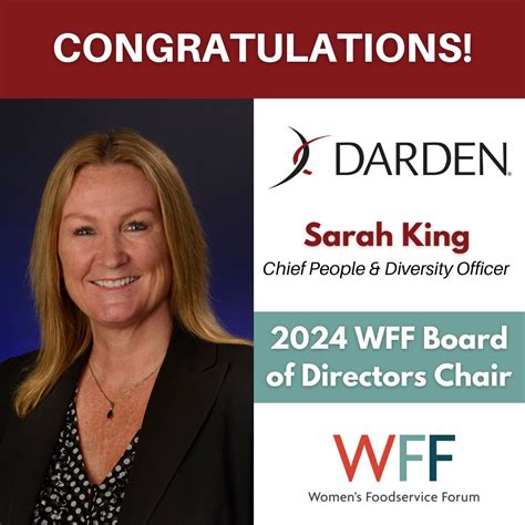 Darden on LinkedIn: Exciting news! Sarah King, Chief People & Diversity Officer, has been… | 96 ...