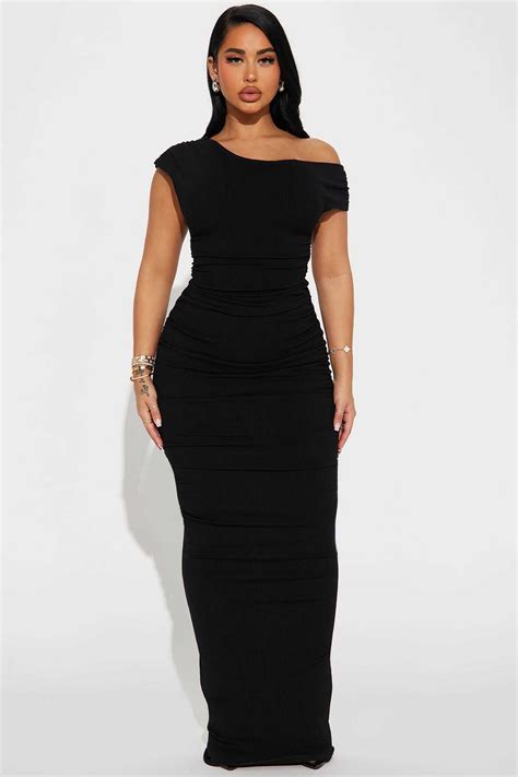Kelli Snatched Maxi Dress - Black - Womens Fashion Dresses