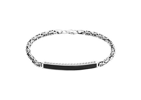 Shop Black Curve Bracelet For Boys