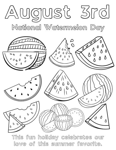 Printable August Coloring Pages [2025]