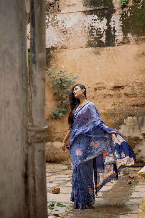 Ragini Rang Rasiya - Narmada Batik Maheswari saree