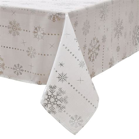 The Holiday Aisle® Kailahni Foil Wonderland Snowflake Holiday Fabric ...