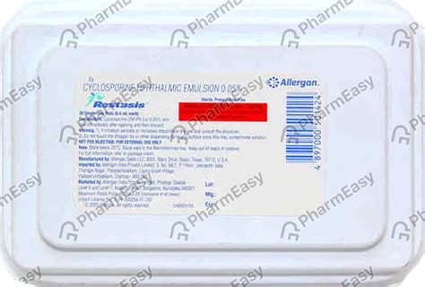 Eye Drops Restasis Side Effects at Stephanie Felder blog