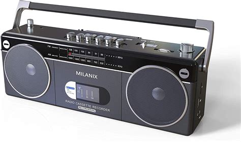 Buy Milanix Portable Boombox Stereo Tape Cassette Player/Recorder with ...