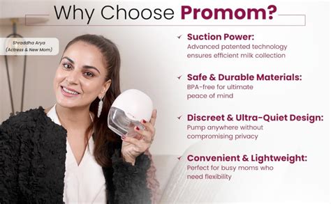 Buy Promom Electric Breast Pump, Cordless/Compact/Portable/Hands-Free ...