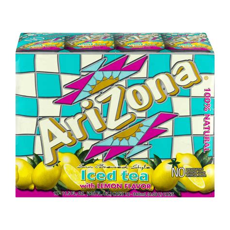Arizona Iced Tea with Lemon Flavor, 11.5 Fl. Oz., 12 Count - Walmart.com