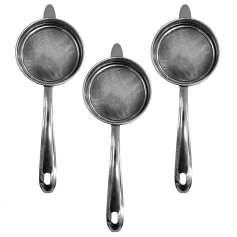 Heart Home Double Mesh Stainless Steel Strainer for Cocktails, Tea ...