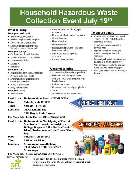 Waste and Recycling | Township of Billings