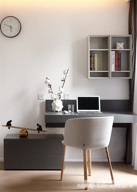 现代简约卧室书桌设计 – 设计本装修效果图