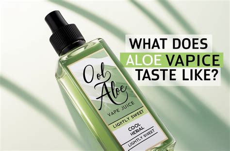 What Does Aloe Vape Juice Taste Like? - 2025