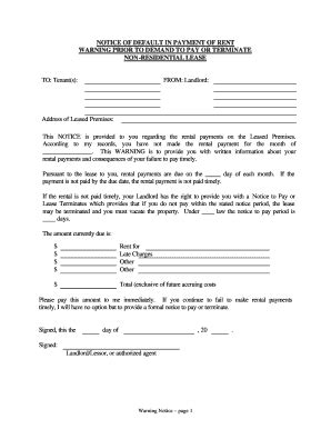 rent statement from landlord Forms and Templates - Fillable & Printable ...