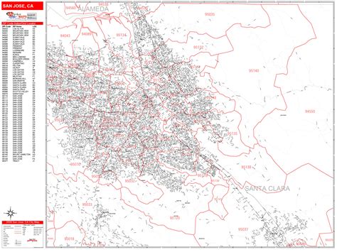 Map Of Zip Codes In San Jose - Printable Maps Online