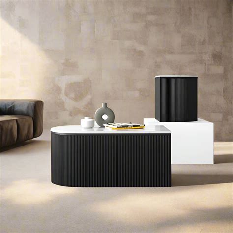 Abstract Quirky Marble Top Nesting Coffee Table – The Flamingo Life