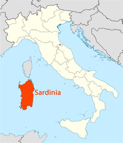 Location of Sardinia Map - Mapsof.Net