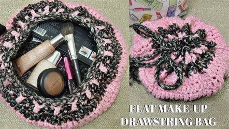 Image result for Round Drawstring Cosmetic Bag Pattern