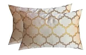 Buy PINK PARROT Pinkparrot Jacquard Multicolour Throw Pillow Covers ...