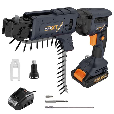 MAXXT 2 in 1 Brushless Drywall Screw Gun, Cordless 20V Lithium-Ion ...