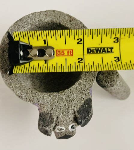 Buy Small Pig Molcajete Mortar & Pestle Stone; Molcajete Chico De ...