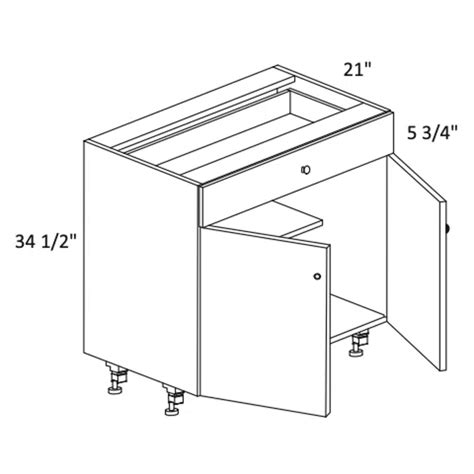 BIM objects - Free download! Vanity Base Cabinet Butt Door | BIMobject