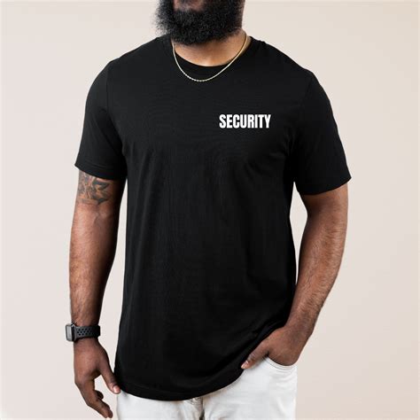 Security Shirt, Security T-shirts, Shirt for Security Guard, Bouncer ...
