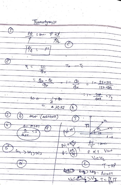 Thermo assingment - good - Thromodynamics 1 PXI P2Y C pl 2 n to QTI QH ...