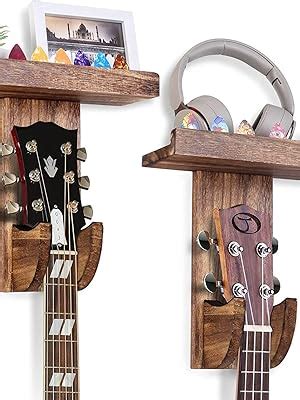 Artist International ™ 1 Pack Guitar Wall Hanger, Mount with Shelf ...