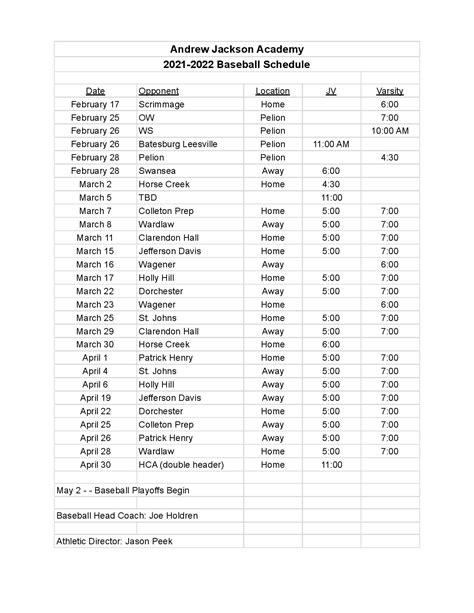 Andrew Jackson Academy Baseball - Andrew Jackson Academy