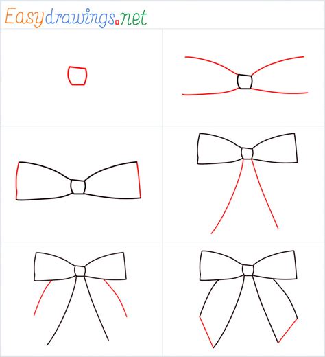 How To Draw A Christmas Bow Step by Step [6 Easy Phase & Video]