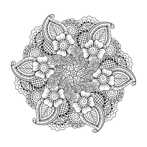 Flower Mandala Coloring Pages – Printable Coloring Pages. FREE