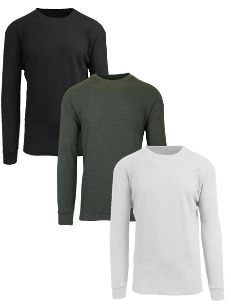 3-Pack Men's Long Sleeve Thermal Shirts (S-5XL) - Walmart.com