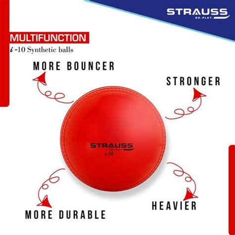 Strauss Wind Ball | Premium Cricket PVC Balls | Light Weight | Soft ...