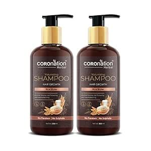 Buy COROnation Herbal Volumizing Rice Water Shampoo for Men and Women ...
