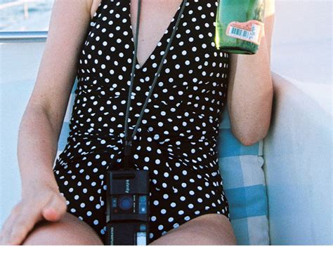 Vintage Style Bathing Suit Backless One Piece Halter Swimsuit ...