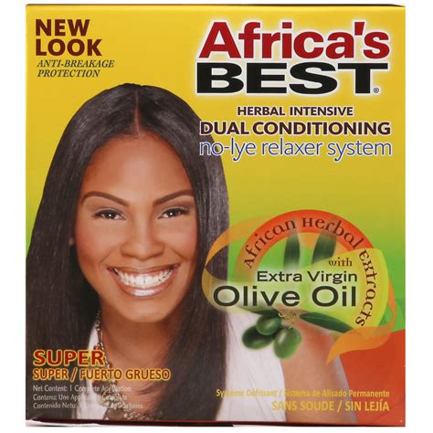 Africa's Best Dual Conditioning No Lye Relaxer System - Hair Selection